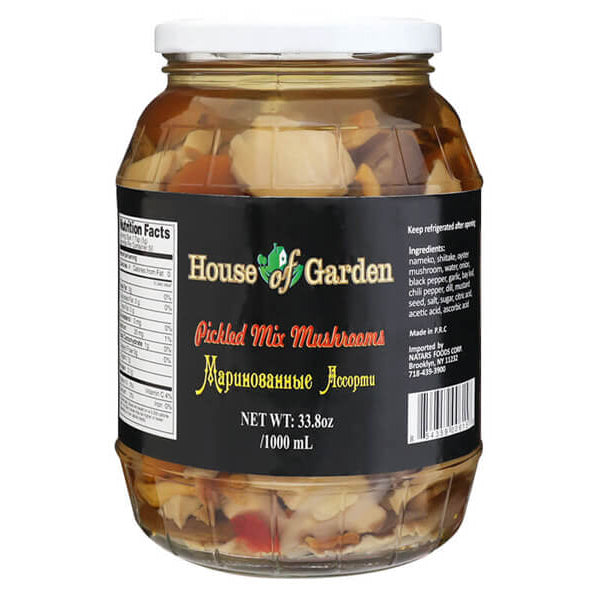 Assorted Pickled Mushroom Mixed – 33.81 fl oz (1.0lt)